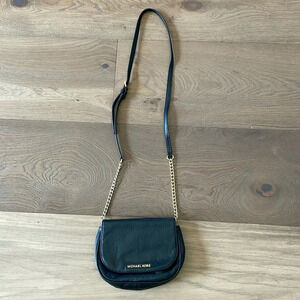 Michael Kors Small Black Leather Crossbody Bag